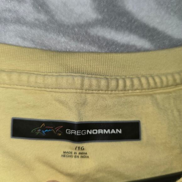 Greg Norman Men's Yellow T-Shirt Size XL - Picture 3 of 7